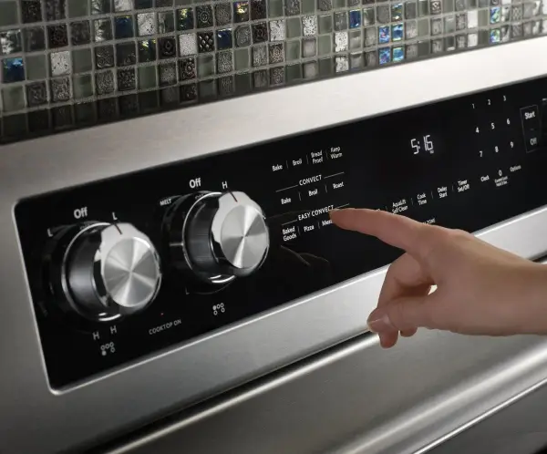 KitchenAid freestanding range panel controls KitchenAid freestanding range panel controls
